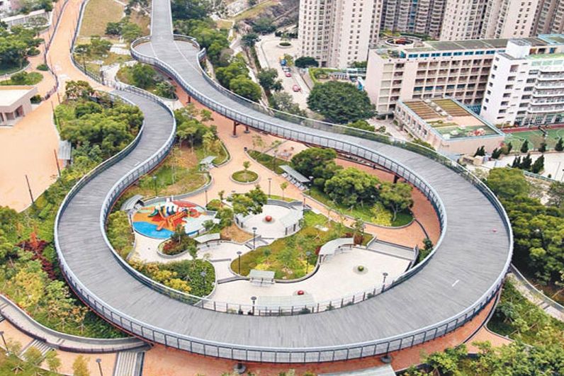 小朋友踩單車好去處: 蒲崗村道公園高架單車徑