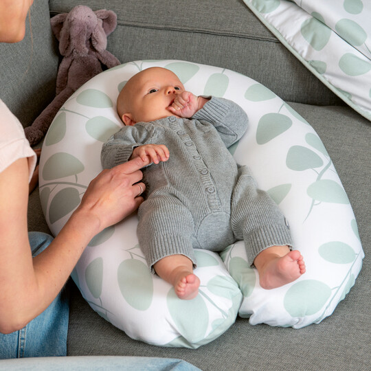 Buy Doomoo Buddy Maternity Pillow - Leaves Aqua Green - Mattresses | Mamas & Papas Kuwait