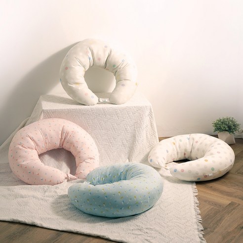 Combi 康貝多功能水洗棉月亮枕, 小山粉, 1個- 幼兒童枕頭/長型抱枕| 酷澎