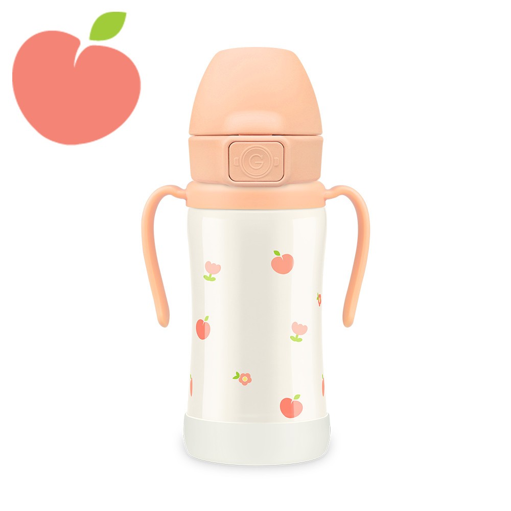 [韓國]🇰🇷 正品 Grosmimi 不銹鋼吸管瓶保溫瓶保溫餵養水瓶冷藏防溢出不溢出魔術吸管手柄杯適用於嬰幼兒