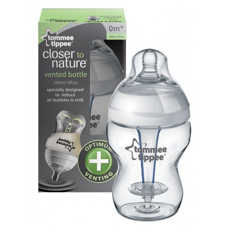 Closer to Nature 防脹氣感溫奶瓶- 260 ml | Tommee Tippee