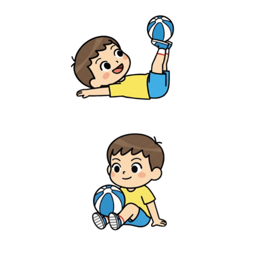 25. 腳底平衡球示意圖