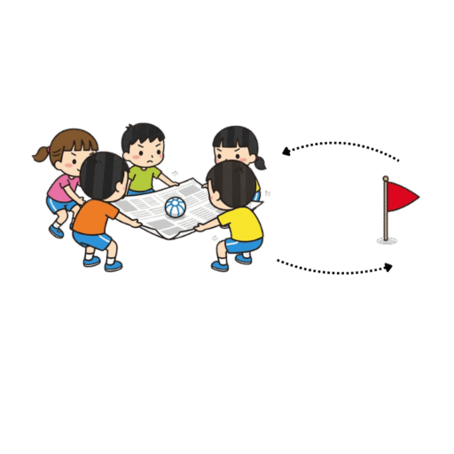 29. 報紙送球比賽示意圖