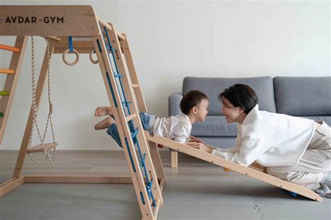 avdargym兒童攀爬架原木風多功能攀爬架產品圖